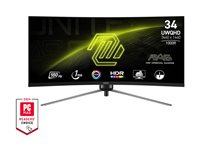 MSI MAG 345CQR 34' 3440 x 1440 (UltraWide) HDMI DisplayPort 180Hz Pivot Skærm