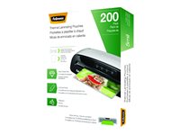 Fellowes 200-pack clear Letter A Siz