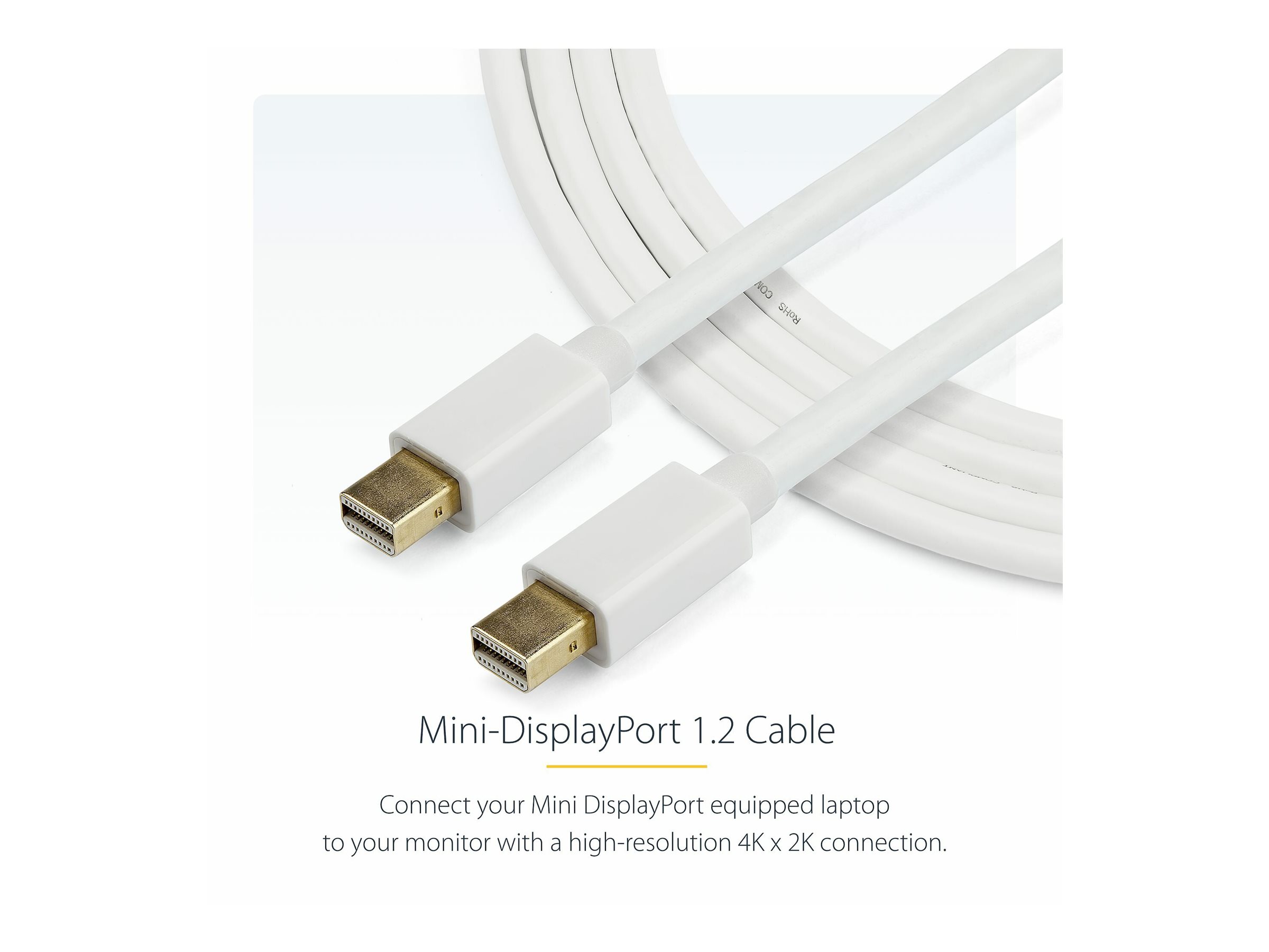 StarTech 3m (10 ft) White Mini DisplayPort Cable