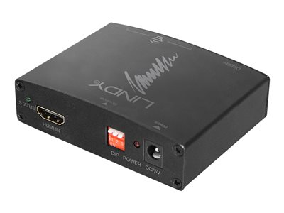 LINDY Audio Extractor HDMI mit Bypass 4K optisch und coaxial