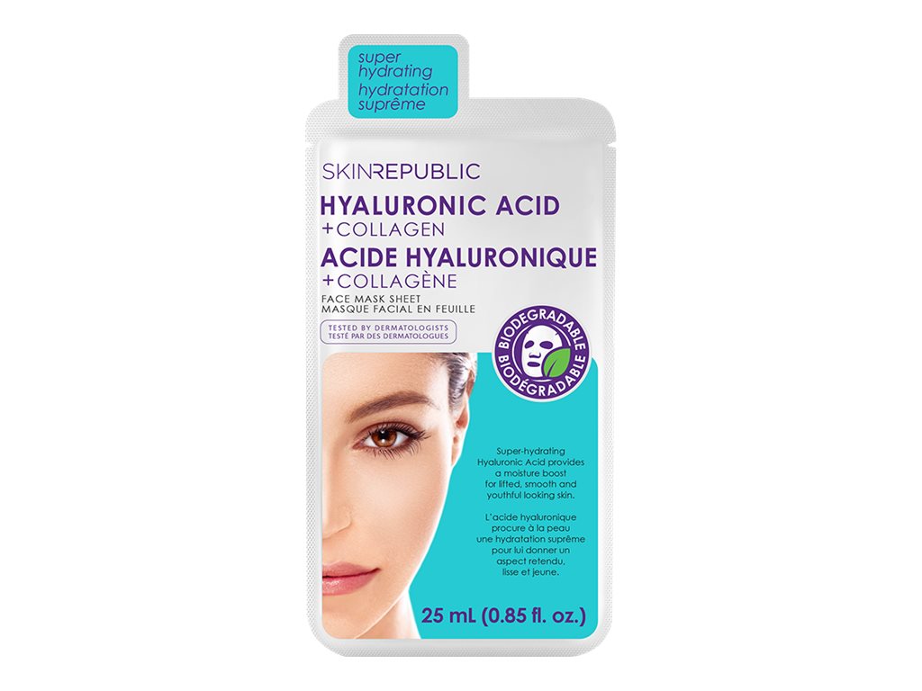 Skin Republic Hyaluronic Acid + Collagen Face Mask Sheet