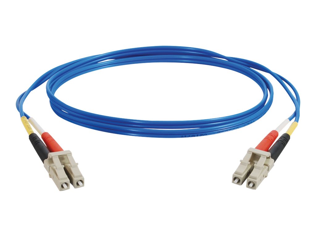 C2G 2m LC-LC 62.5/125 OM1 Duplex Multimode PVC Fiber Optic Cable - Blue - patch cable - 2 m - blue