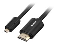 Sharkoon HDMI-kabel med Ethernet 1m Sort