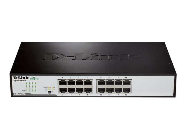 Image of D-Link DGS 1016D - switch - 16 ports - unmanaged