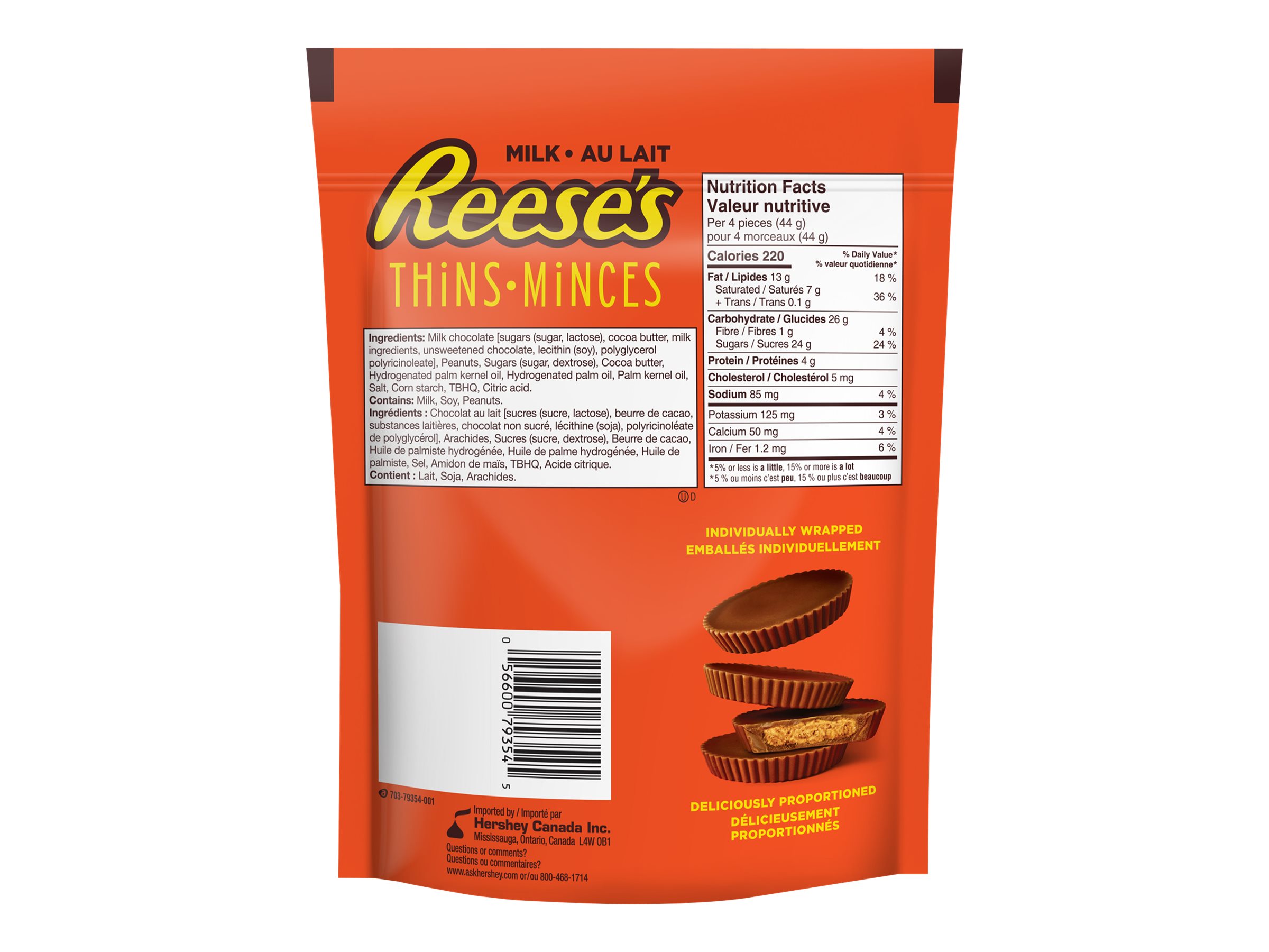 Reese's Peanut Butter Thins - Milk Chocolate - 165g