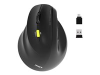 PORT Connect Professional ERGO SHAPE - mouse - rechargeable - 2.4 GHz, Bluetooth