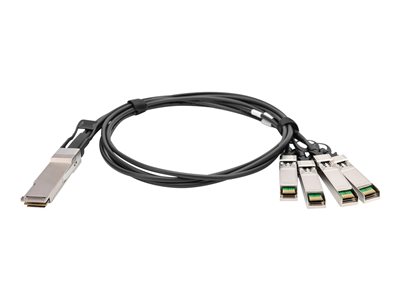 DIGITUS Kabel QSFP+ to 4XSFP+ 40G DAC  1.0m schwarz