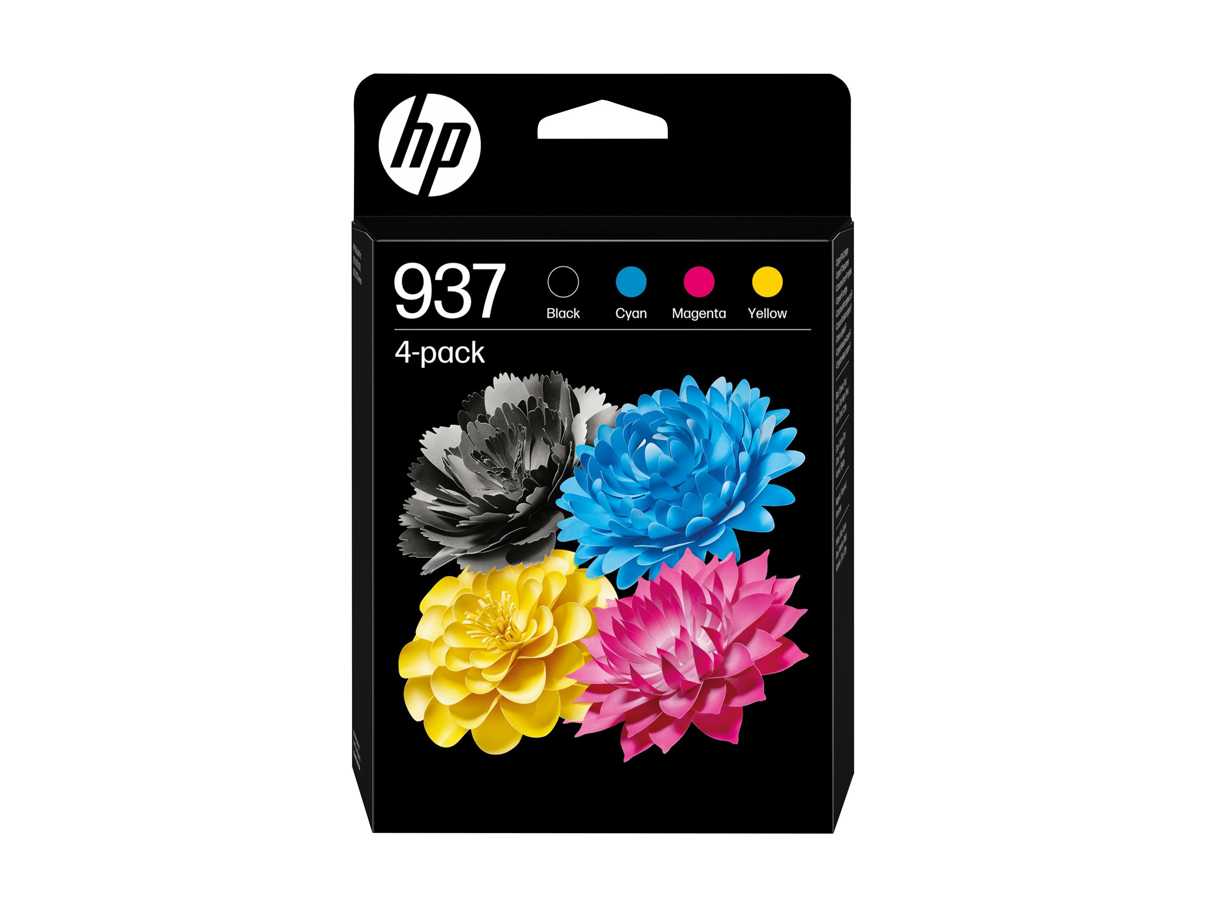 Hp 937 4 Pack Black Cyan Magenta Yellow Original Ink Cartridge