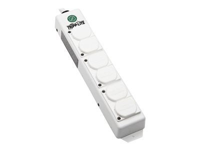Eaton Tripp Lite Series Safe-IT UL 2930 Medical-Grade Power Strip for Patient Care Vicinity, 6 Hospital-Grade Outlets, Safety Covers, Antimicrobial, 6 ft. Cord