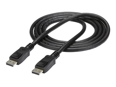 StarTech.com 10 ft DisplayPort 1.2 Cable with Latches - 4K x 2K (4096 x 2160) @ 60Hz - DPCP & HDCP - Male to Male DP Video Monitor Cable (DISPLPORT10L)