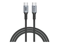 Verbatim USB Type-C kabel 1.2m Sort Sølv