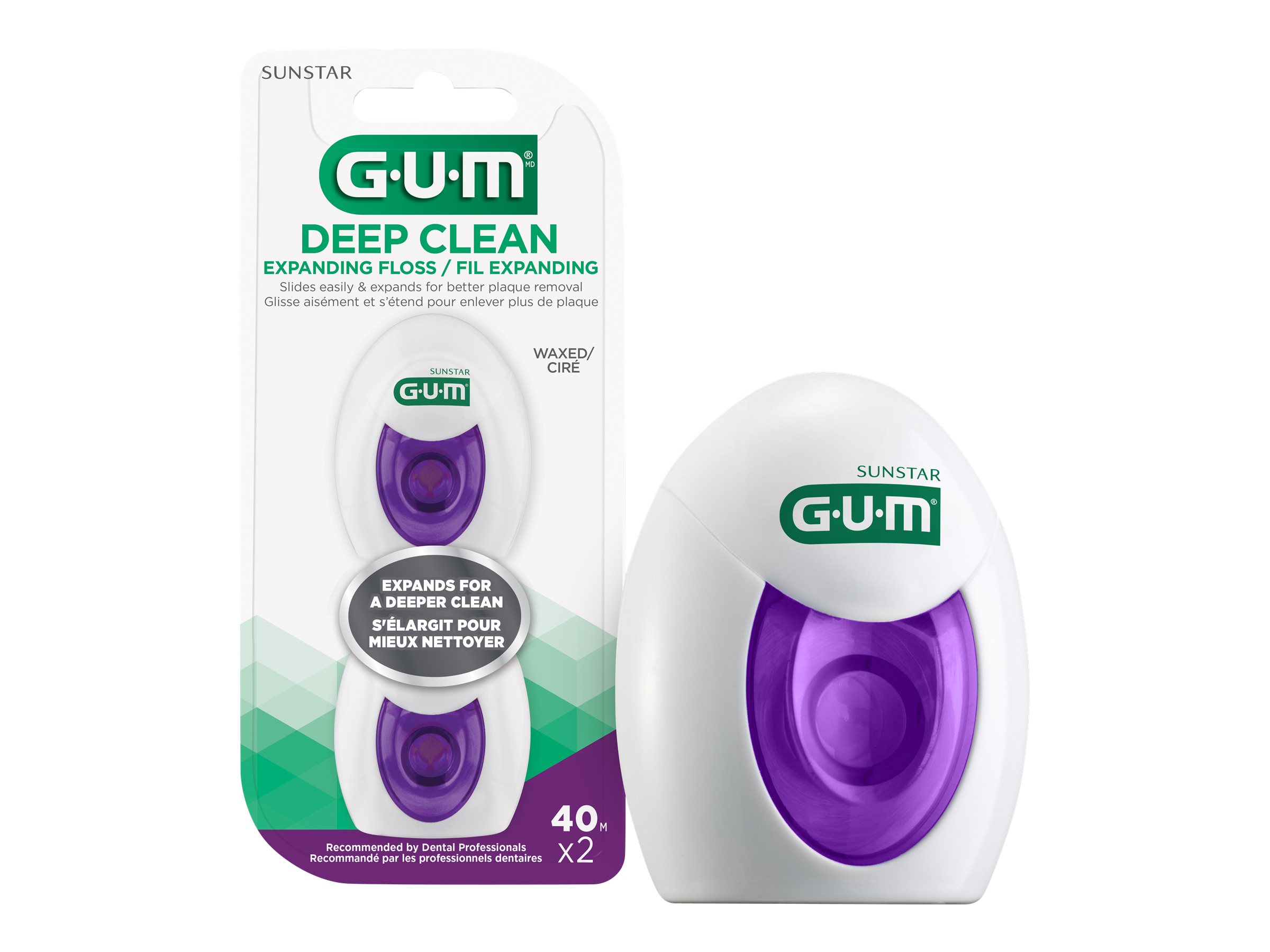 G.U.M Deepclean Expanding Dental Floss 2X40m