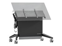 Salamander FPS Series FPS2/ELt/GG Electric Lift & Tilt Mobile Display Stand cart - Lift - for interactive flat panel / touchscreen - grey, graphite