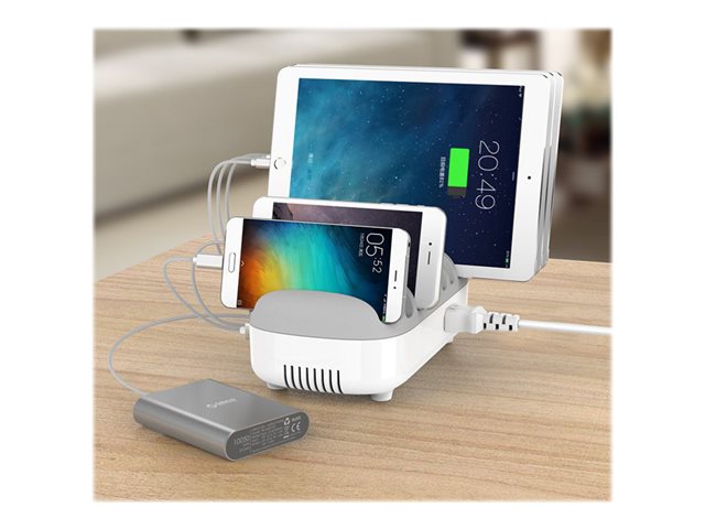 Station De Charge Intelligente LVSUN 10 Ports USB 60W - Noir, CS52QT