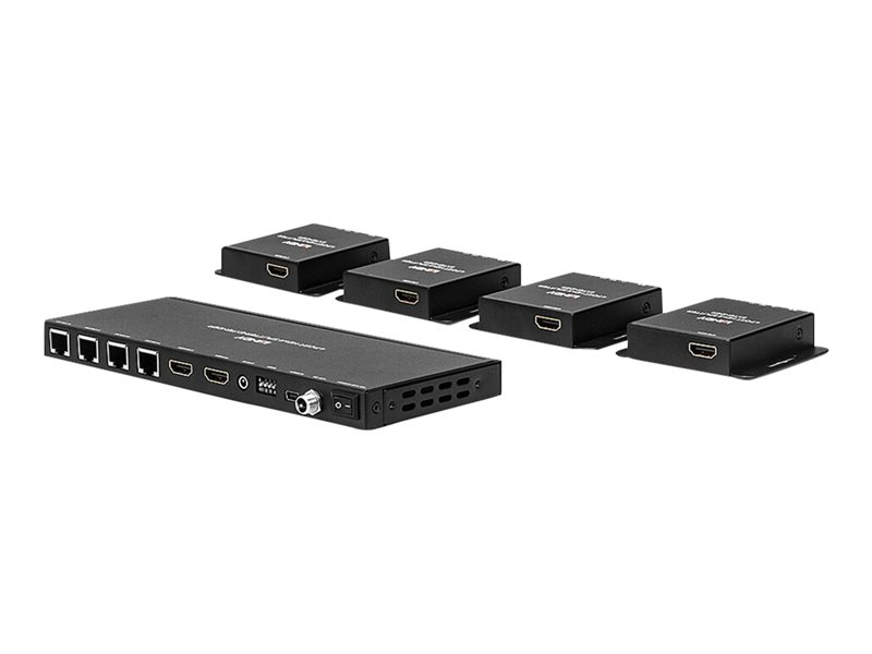 Kit Extender Splitter 4 Ports HDMI 4K30 & IR avec Loop Out, Cat.6 70m