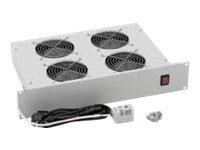 Triton 19'' ventilační jednotka 4x ventilátor 2U černá