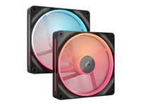CORSAIR iCUE Link LX140-R RGB Fan 2-pack Sort 140 mm