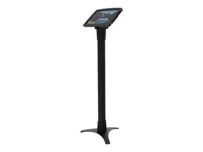 Compulocks Surface Pro 3-7 Space Enclosure Portable Floor Stand - Kiosk - Diebstahlschutz - für Tablett - verriegelbar - Eisen, hochwertiges Aluminium - Schwarz - Bildschirmgröße: 50.8 cm (12") - Bodenaufstellung - für Microsoft Surface Pro 3, Pro 4,