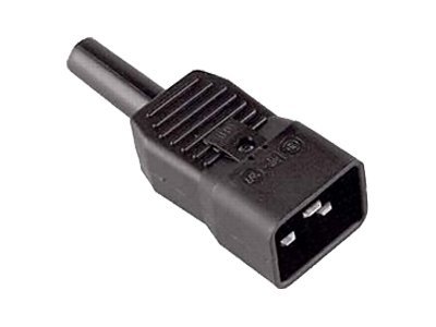 BACHMANN IEC 320 C20 Power Plug Computer 16A 230V, black screwable