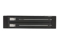 Startech 2 Drive 2.5in Trayless Hot Swap SATA Mobile Rack Backplane - Dual Drive SATA Mobile Rack Enclosure for 3.5 HDD (HSB2