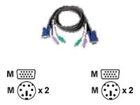 IOGEAR Micro-Lite - Keyboard / video / mouse (KVM) cable