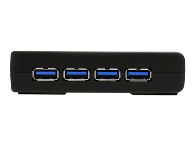 StarTech.com 4-Port USB 3.0 SuperSpeed Hub with Power Adapter - Portable Multiport USB-A Dock IT Pro - USB Port Expansion Hub for PC/Mac (ST4300USB3)