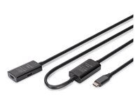 DIGITUS USB 3.0/ USB 3.1 USB forlængerkabel 10m Sort