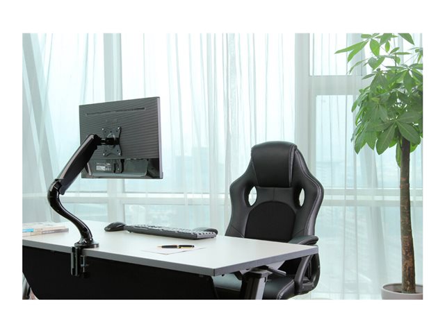 DESK MOUNT 10-30IN / GAS BLK CLMP/MAX6KG.VESA75X75TO100X100 – Neomounts Select
