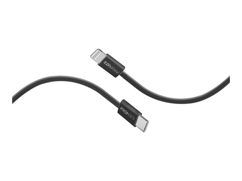 Promate EcoLine-Ci120 Lightning cable 1.2 Product shot Front 79500