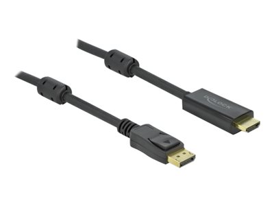 DELOCK DisplayPort 1.2 > HDMI Kabel 4K 60Hz 2,0m aktiv - 85956