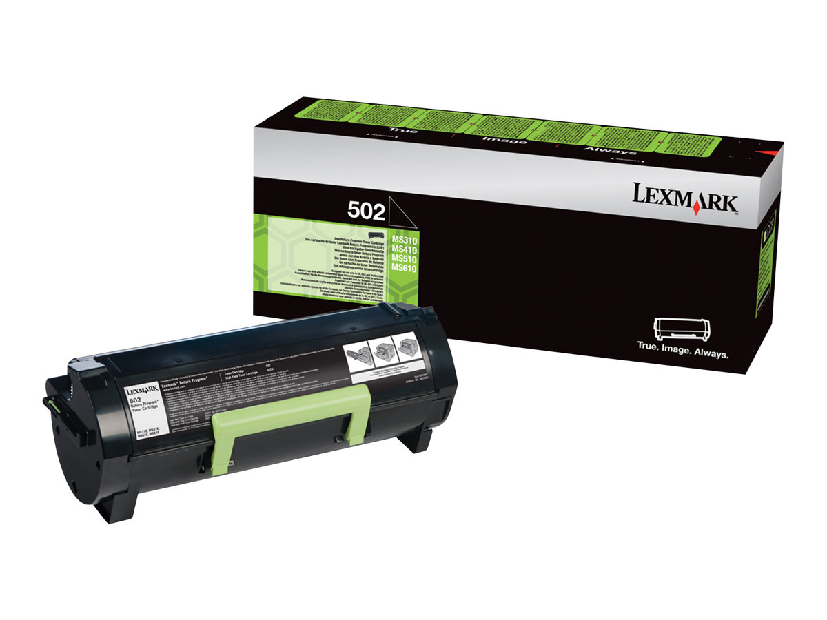 Lexmark 502 Black Original Toner Cartridge Lccp Lrp