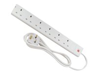 LINDY Power Strip - Power strip - input: BS 1363 - output connectors: 6 (BS 1363) - 2 m cord - United Kingdom