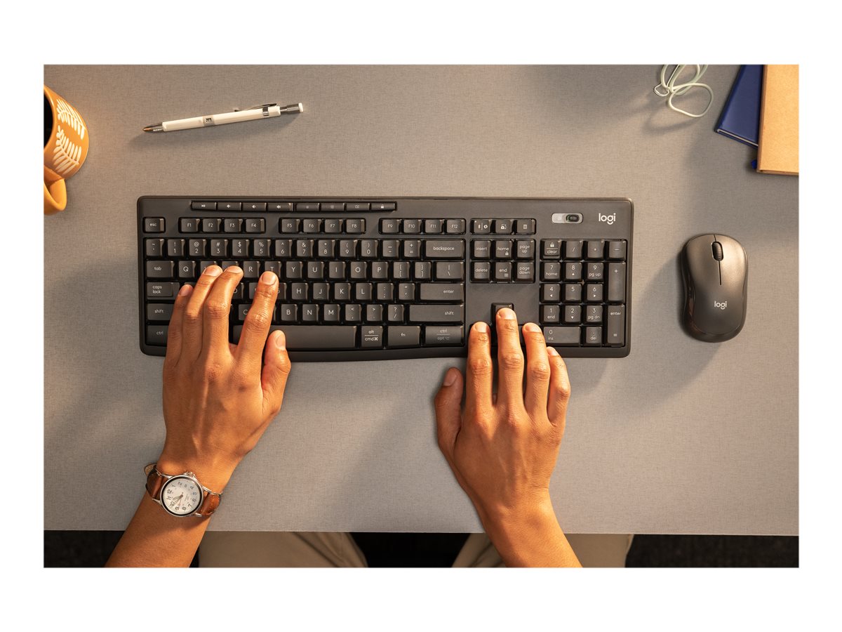 Logitech MK370 Combo for Business - klávesnice a sada myši - QWERTY - US mezinárodní - grafit Vstupní zařízení – foto 6