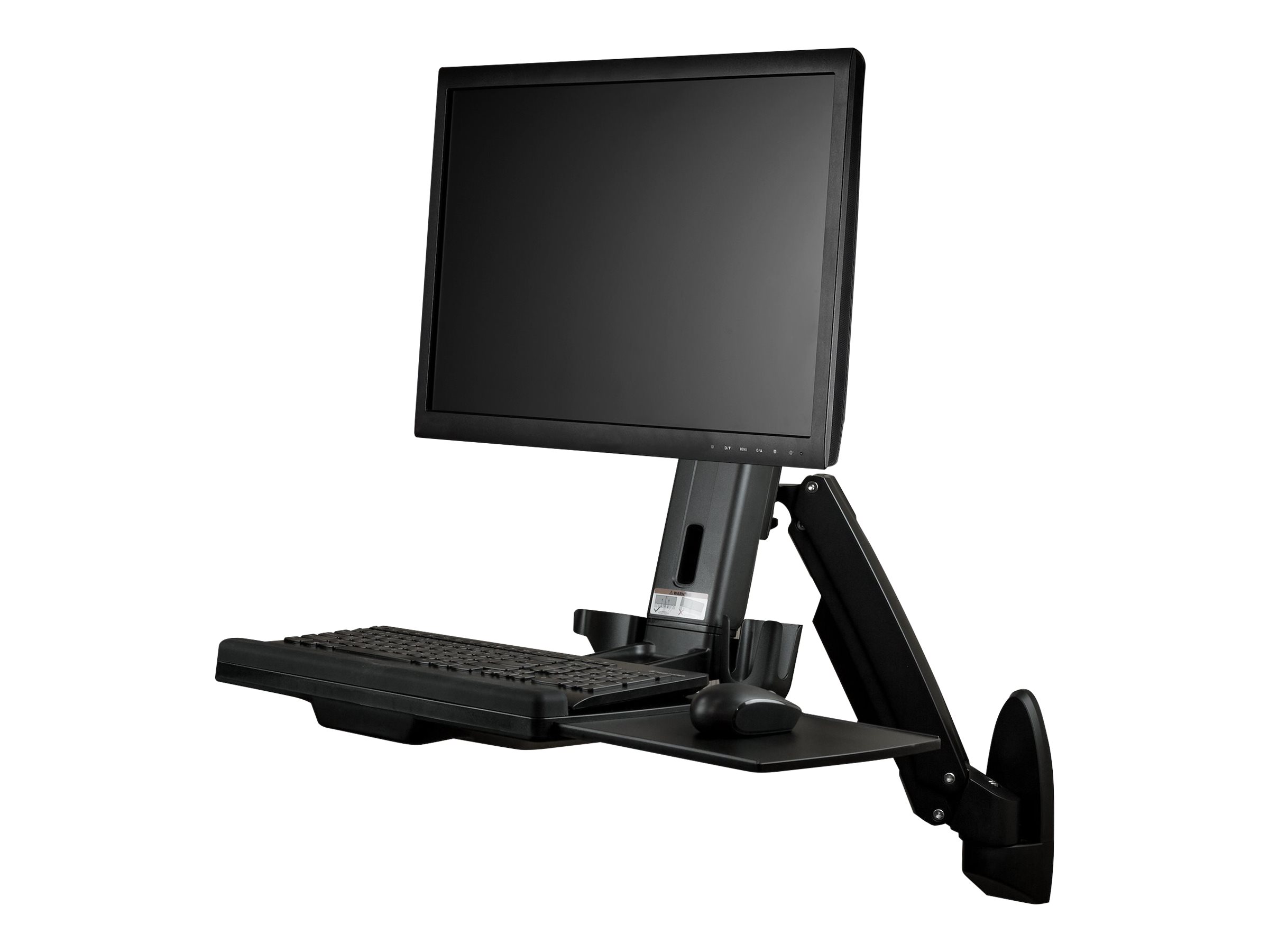 StarTech.com Wall Mount Workstation, Articulating Full Motion Standing Desk with Ergonomic Height Adjustable Monitor...