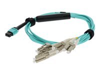 AddOn - Cordon de raccordement - LC multi-mode (M) pour MPO multimode (M) - 5 m 