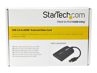 StarTech USB32HD2 USB 3.0 To Dual HDMI Adapter (External video card) 4k,  1080p