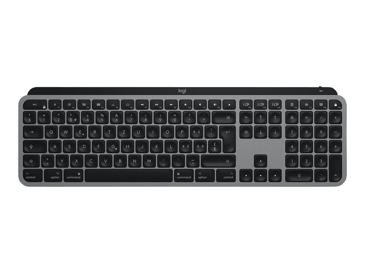 Logitech MX Keys for Mac - klávesnice - QWERTZ - švýcarská - šedá space gray Vstupní zařízení