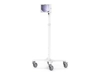 Compulocks Apex Cart for tablet rolling lockable medical metal frame white 