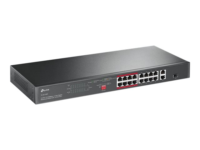 TP-LINK 16-Port 10/100Mbps + 2-Port Swc
