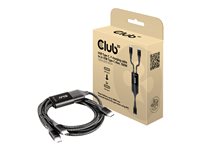 Club 3D USB Type-C kabel 1.83m Sort Hvid