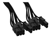 be quiet! 8 pin PCI Express-strøm med aftagelig 2 pin sektion Sort Strømkabel