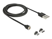 DeLOCK USB 2.0 USB-C kabelsæt 1.1m Sort