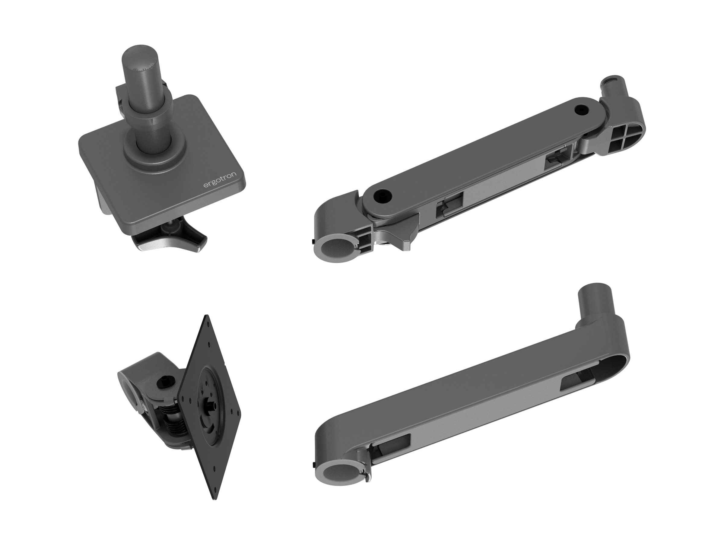 Ergotron LX Pro mounting kit modular for LCD display dark Product shot Back 79000