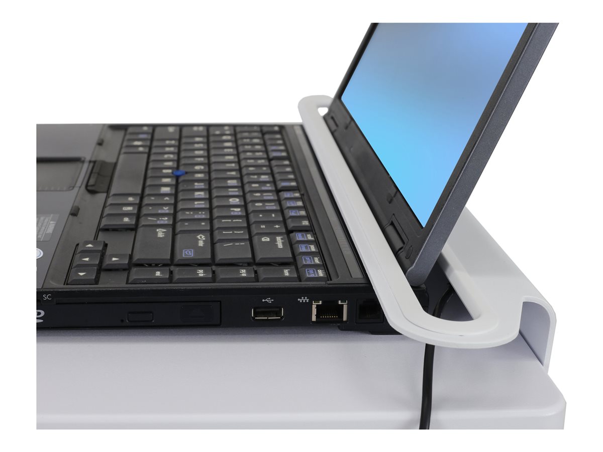 Ergotron StyleView vozík - lehký provoz - pro notebook / čtečka čárových kódů - bílá, hliník – foto 2