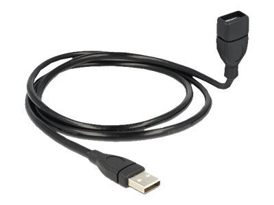 DELOCK USB Verl.A -> A St/Bu 1.00m ShapeCable sw
