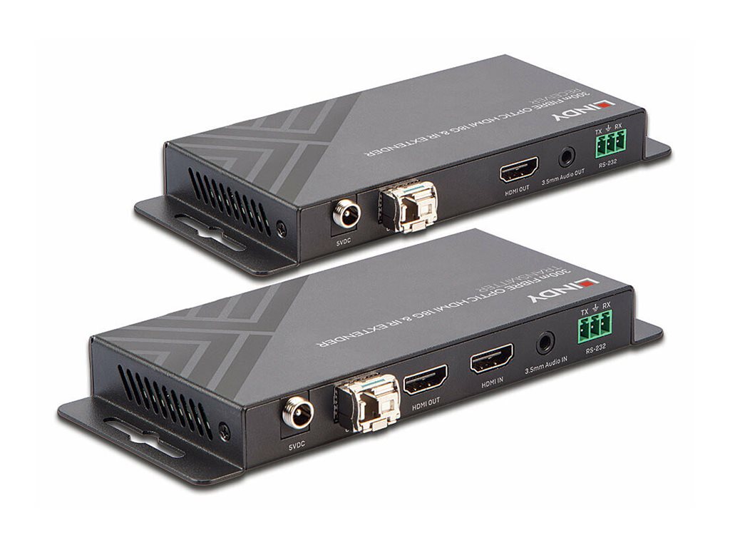 Kit Extender Fibre Optique HDMI 4K60, IR, RS232 & Audio, 300m/1000m