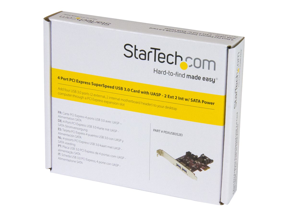 StarTech.com 4 Port PCI Express USB 3.0 Card - 2 Ext & 2 Int (IDC) - SATA Power - USB adaptér - PCIe 2.0 - USB 3.0 x 4 – foto 4