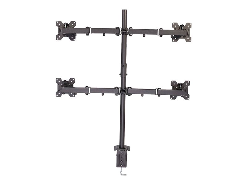 Support Quadruple Ecran avec M t et Fixation à Pince