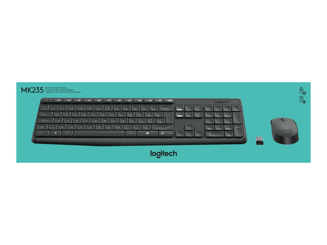 Logitech MK235 - ensemble clavier et souris - Français (920-007907)