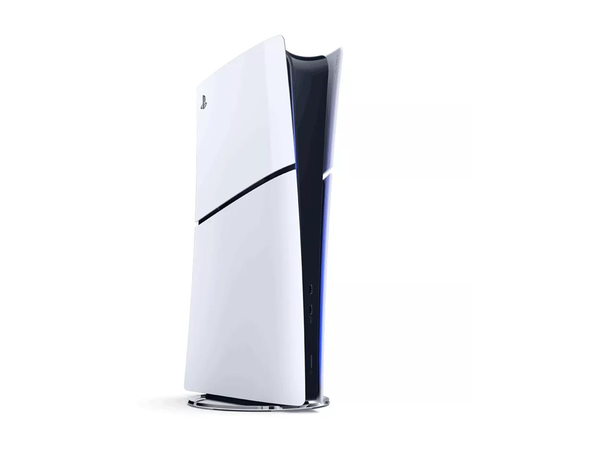 Sony PlayStation 5 Slim Digital Edition Game console 825 GB Product shot Left side 77700